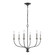 Madeline Six Light Chandelier in Dark Gray (45|63096/6)