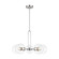 Codyn Five Light Chandelier in Brushed Nickel (454|3155705-962) Codyn Five Light Chandelier in Brushed Nickel (454|3155705-962)