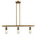 Franklin Restoration Three Light Island Pendant in Brushed Brass (405|213-BB)