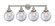 Edison Four Light Bath Vanity in Brushed Satin Nickel (405|616-4W-SN-G202-8)