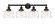 Edison Four Light Bath Vanity in Matte Black (405|616-4W-BK-G713)