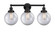 Edison Three Light Bath Vanity in Matte Black (405|616-3W-BK-G202-8)