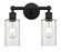 Edison Two Light Bath Vanity in Matte Black (405|616-2W-BK-G802)