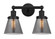 Edison Two Light Bath Vanity in Matte Black (405|616-2W-BK-G63)