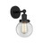 Edison One Light Wall Sconce in Matte Black (405|616-1W-BK-G202-6) Edison One Light Wall Sconce in Matte Black (405|616-1W-BK-G202-6)