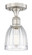 Edison One Light Semi-Flush Mount in Brushed Satin Nickel (405|616-1F-SN-G442)