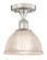 Edison One Light Semi-Flush Mount in Brushed Satin Nickel (405|616-1F-SN-G422)