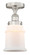 Edison One Light Semi-Flush Mount in Brushed Satin Nickel (405|616-1F-SN-G181)