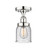 Edison One Light Semi-Flush Mount in Polished Chrome (405|616-1F-PC-G54)