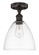 Edison One Light Semi-Flush Mount in Oil Rubbed Bronze (405|616-1F-OB-GBD-92)