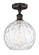 Edison One Light Semi-Flush Mount in Oil Rubbed Bronze (405|616-1F-OB-G1215-10)