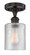 Edison One Light Semi-Flush Mount in Oil Rubbed Bronze (405|616-1F-OB-G112)
