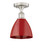 Edison One Light Semi-Flush Mount in Matte Black (405|616-1F-BK-MBD-75-SF)