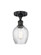 Edison One Light Semi-Flush Mount in Matte Black (405|616-1F-BK-G292)