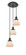 Franklin Restoration Three Light Pendant in Matte Black (405|113F-3P-BK-G171)