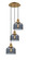 Franklin Restoration Three Light Pendant in Brushed Brass (405|113F-3P-BB-G73)