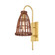 Jordan One Light Wall Sconce in Aged Brass (70|BKO700-AGB)