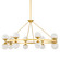 Grafton LED Chandelier in Aged Brass (70|8241-AGB)