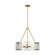 Calvert Four Light Chandelier in Burnished Brass (454|AP1234BBS)