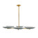 Griffith Six Light Chandelier in Cadet Blue (314|89648)