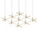 Labyrinth LED Pendant in Brass (69|2105.14)