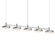 Systema Staccato LED Linear Pendant in Bright Satin Aluminum (69|1785.16-PAN)