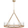 Darlana Wrapped LED Chandelier in Antique-Burnished Brass and Natural Rattan (268|CHC 5873AB/NRT)