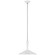 Rosetta LED Pendant in Matte White and Polished Nickel (268|ARN 5541WHT/PN)