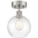 Port Nine Burgundy LED Semi Flush Mount in Brushed Steel (18|63148LEDDLP-BS/SDG)