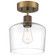 Port Nine Chardonnay LED Semi Flush Mount in Antique Brushed Brass (18|63147LEDDLP-ABB/CLR)