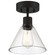 Port Nine Martini LED Semi Flush Mount in Matte Black (18|63146LEDDLP-MBL/CLR)