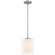 Seville One Light Pendant in Brushed Steel (18|28109-BS/CLOP)