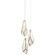 Glace Three Light Pendant in White/Antique Brass (142|9000-1034)