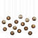 Pathos 15 Light Pendant in Antique Silver/Antique Gold/Matte Charcoal/Silver (142|9000-1016)