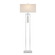 Vitale One Light Floor Lamp in Silver Leaf/Clear/Silver/White (142|8000-0120)