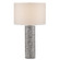 Charcoal One Light Table Lamp in Gray/White/Polished Nickel (142|6000-0826)