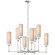 Ziyi Eight Light Chandelier in Hand-Rubbed Antique Brass (268|TOB 5016HAB-L)