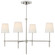 Bryant Four Light Chandelier in Polished Nickel (268|TOB 5003PN-L)