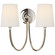 Reed Two Light Wall Sconce in Polished Nickel (268|TOB 2126PN-L)