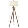 Tripod One Light Floor Lamp in French Waxed Wood (268|SL 1700FW-L)