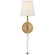 CAMILLE One Light Wall Sconce in Hand-Rubbed Antique Brass (268|SK 2016HAB-L)