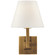 Architectural One Light Wall Sconce in Hand-Rubbed Antique Brass (268|S 20HAB-L)