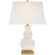 Fang Gourd One Light Table Lamp in Ivory Crackle Ceramic (268|CHA 8627IC-L)