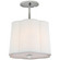 Simple Scallop Three Light Hanging Lantern in Soft Silver (268|BBL 5016SS-L)