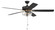 Super Pro 101 60''Ceiling Fan in Flat Black/Satin Brass (46|S101FBSB5-60BWNFB)