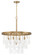 Vesi Five Light Pendant in Satin Brass (46|P981SB5)