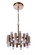 Simple Lux LED Chandelier in Satin Brass (46|57516-SB-LED)