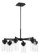 Bennet Six Light Outdoor Chandelier in Midnight (46|57126-MN)