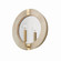 Finn One Light Wall Sconce in White Wash and Matte Brass (65|647311WS)