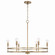 Fuller Six Light Chandelier in Aged Brass (65|448761AD)